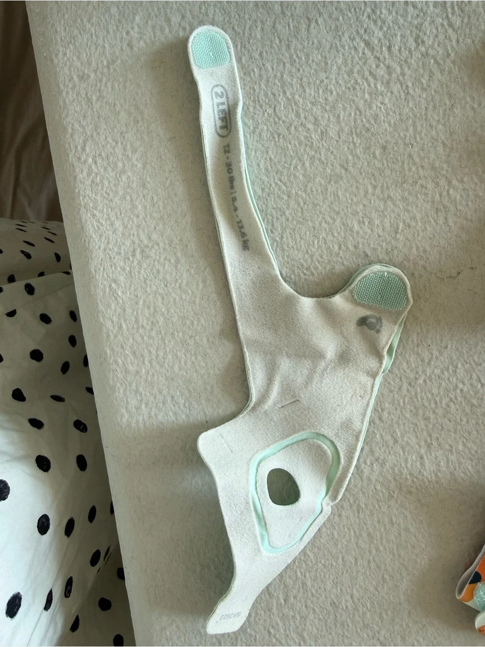 Smart Sleep Headband with Orange Dot Pattern - (Brand: )